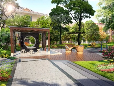 东盟商务区柬埔寨园私家花园景观设计